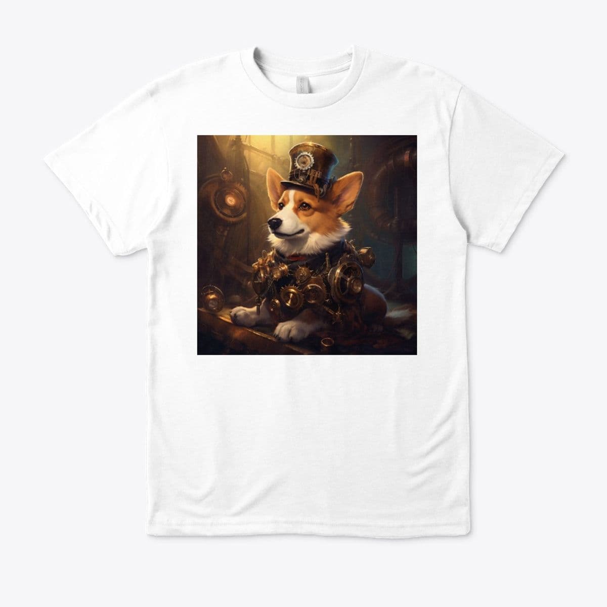 Eco Unisex Tee - Steampunk Corgi
